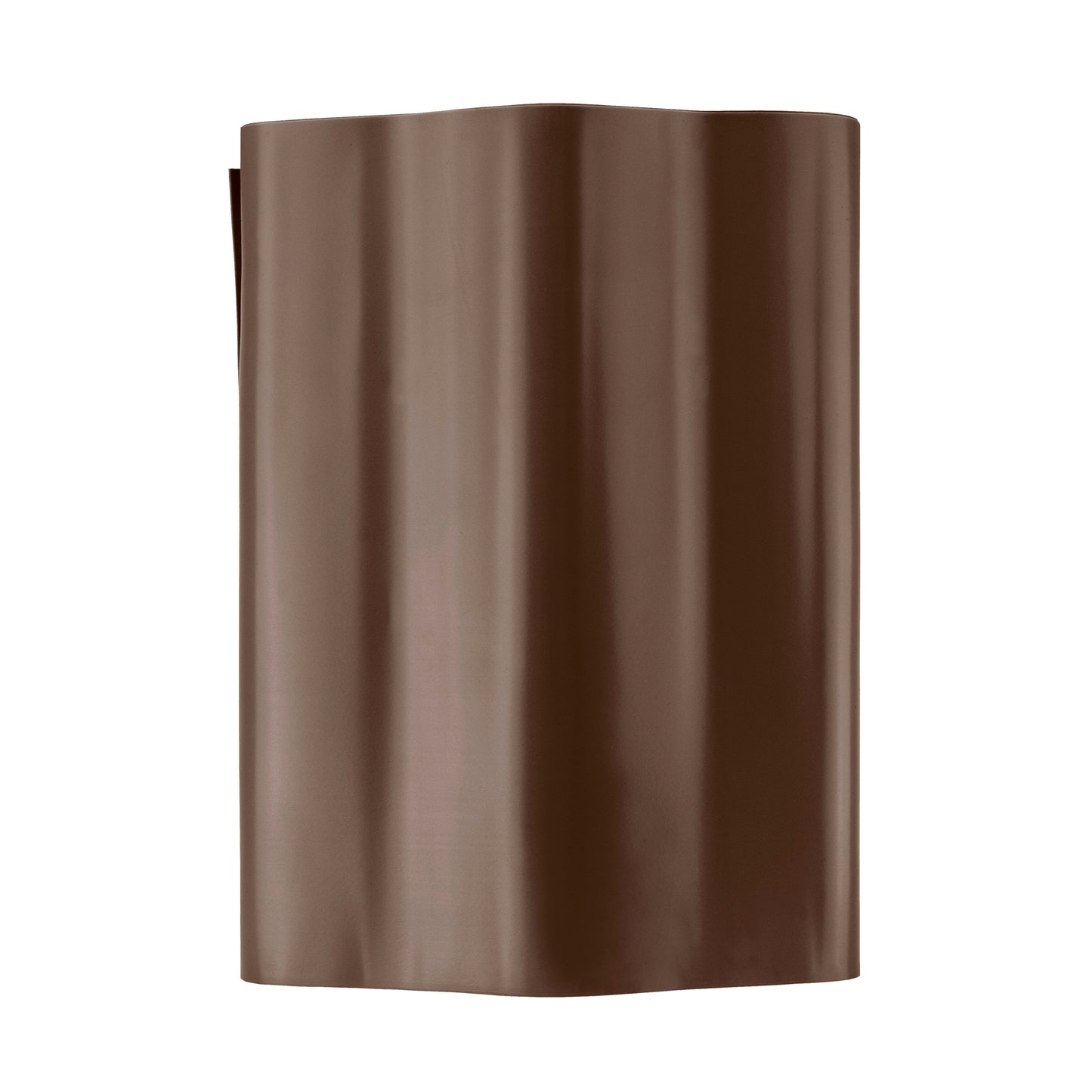 Wavy Plastic Garden Lawn Edging, H=20CM, L=9M, Brown