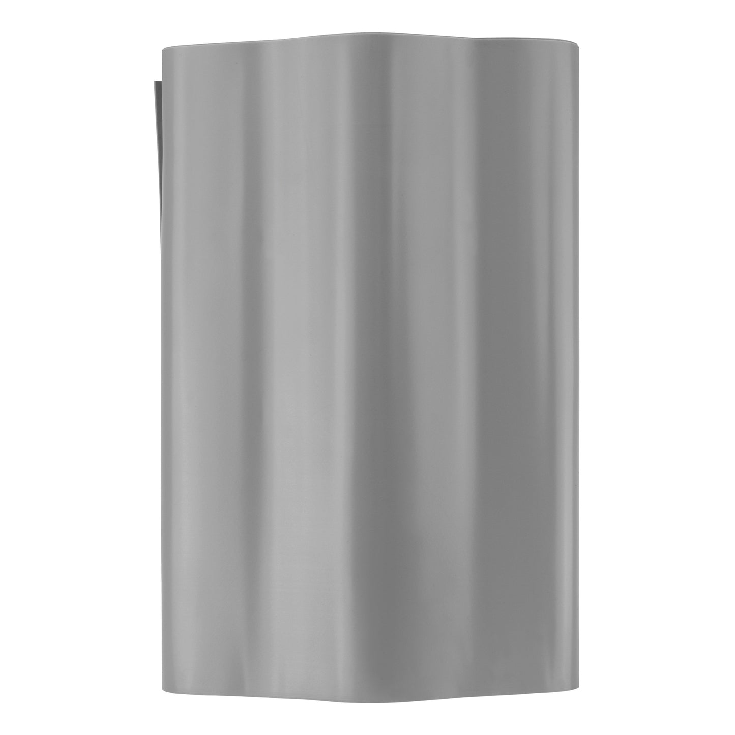 Wavy Plastic Garden Lawn Edging, H=25CM, L=9M, Light Gray