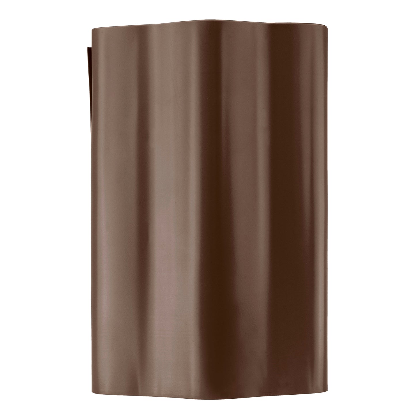 Wavy Plastic Garden Lawn Edging, H=25CM, L=9M, Brown