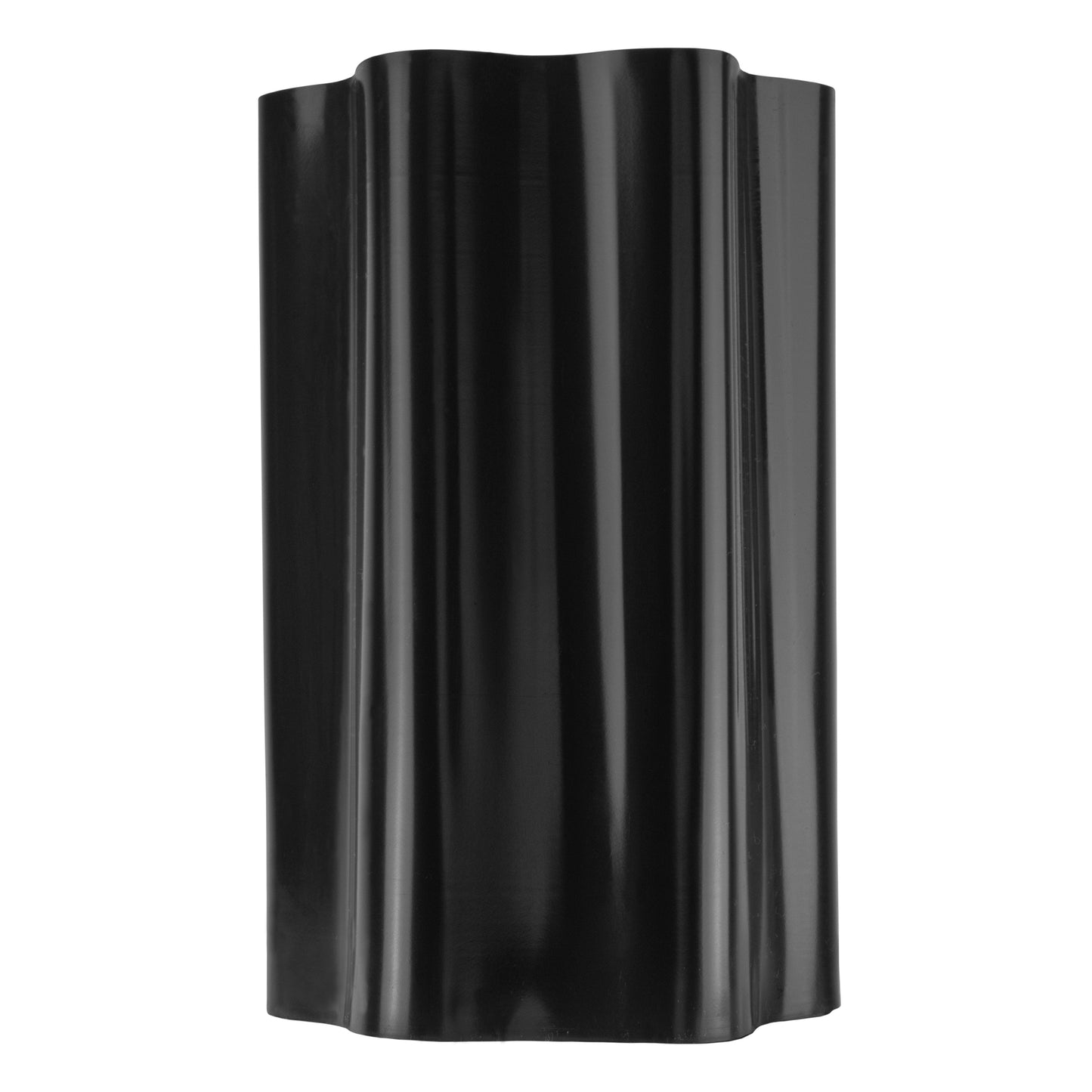 Wavy Plastic Garden Lawn Edging, H=25CM, L=9M, Black