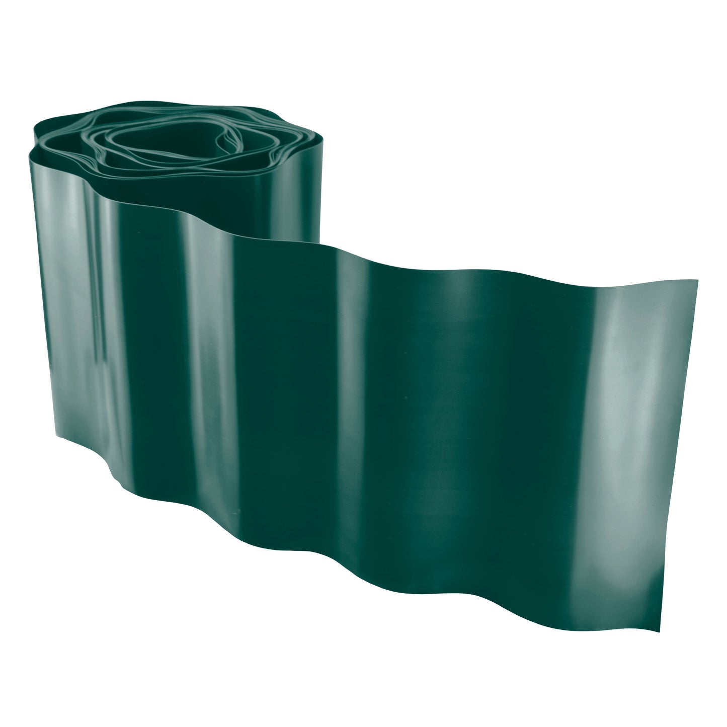 Wavy Plastic Garden Lawn Edging, H=15CM, L=9M, Green