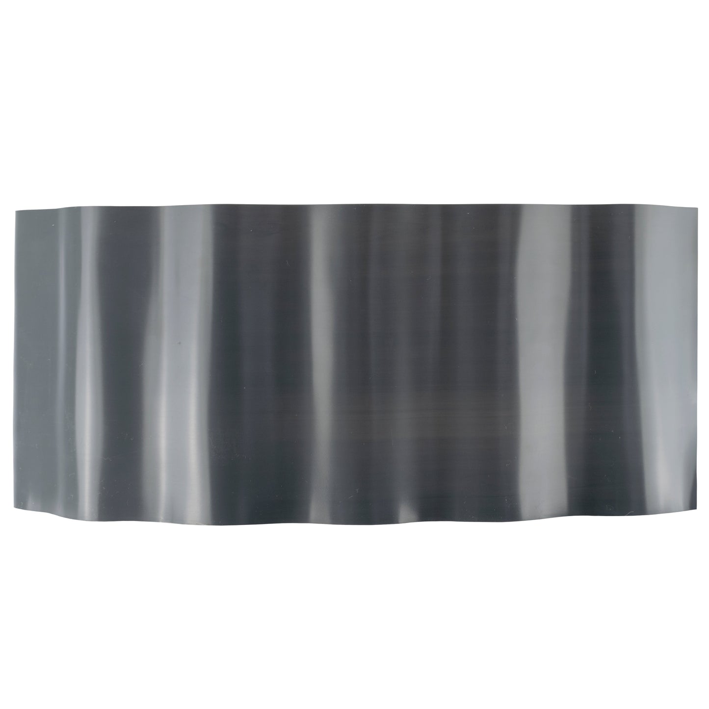 Wavy Plastic Garden Lawn Edging, H=25CM, L=9M, Gray