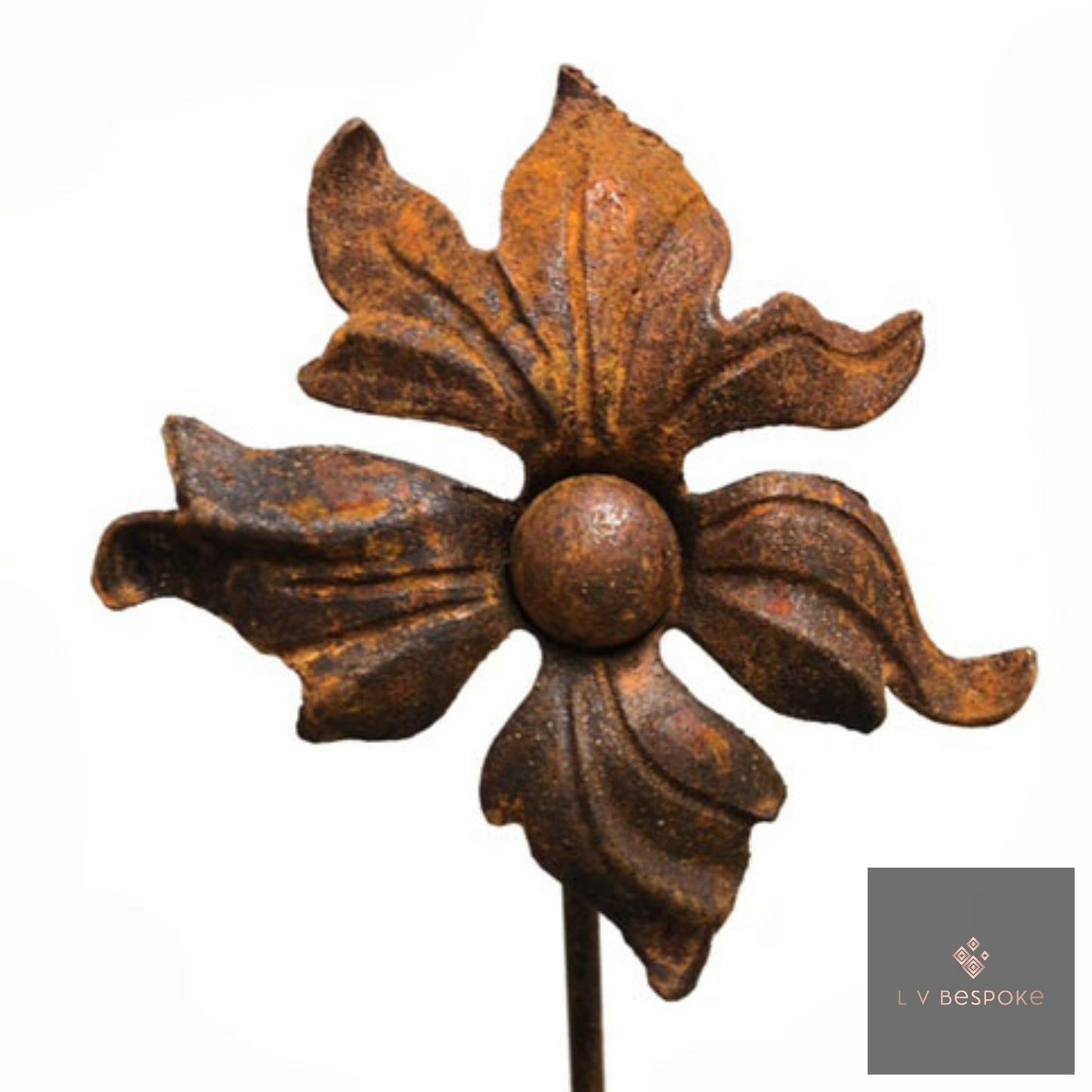 Mixed Floral Metal Garden Stakes, Tall.