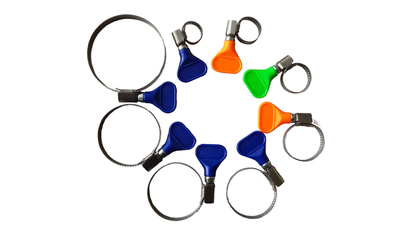 A2 Grip Hose Clip 20mm-35mm - Adjustable 304 Stainless Steel Duct Clamps Hose Pipe Clamps Air Ducting Clamp Worm Drive Hose Clamps