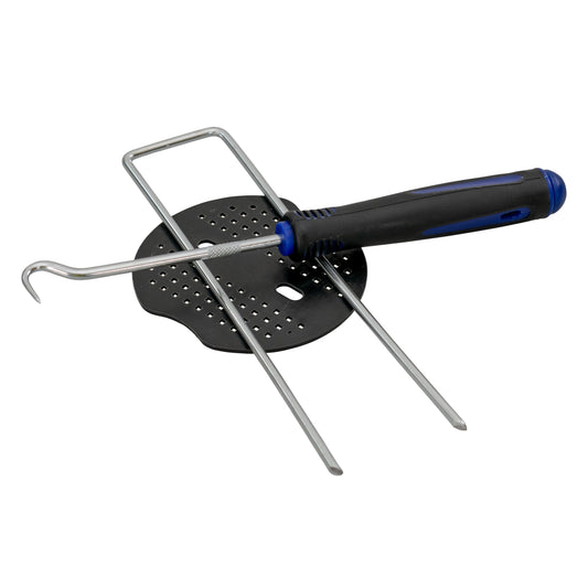 Weed Control Membrane Pegs Buffer Washer, 6"/150mm, Blue