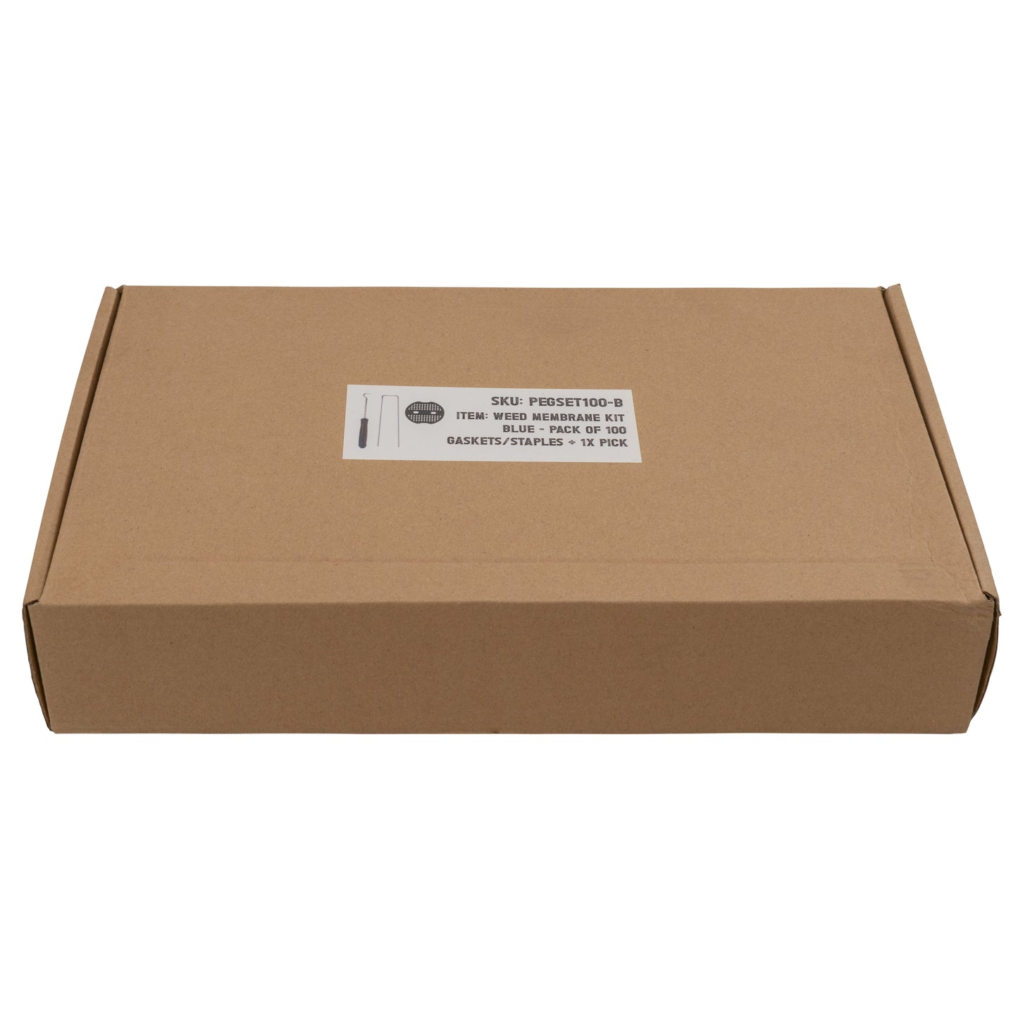 Weed Control Membrane Pegs Buffer Washer, 6"/150mm, Blue