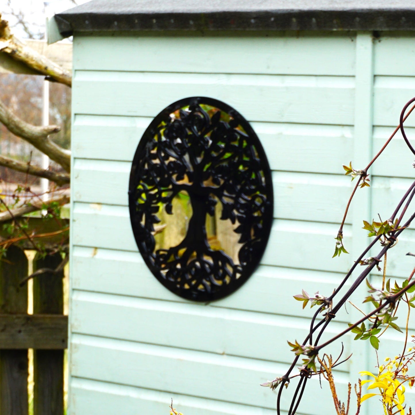 SunCatcher Garden Mirror Round Tree of Life Range of Sizes