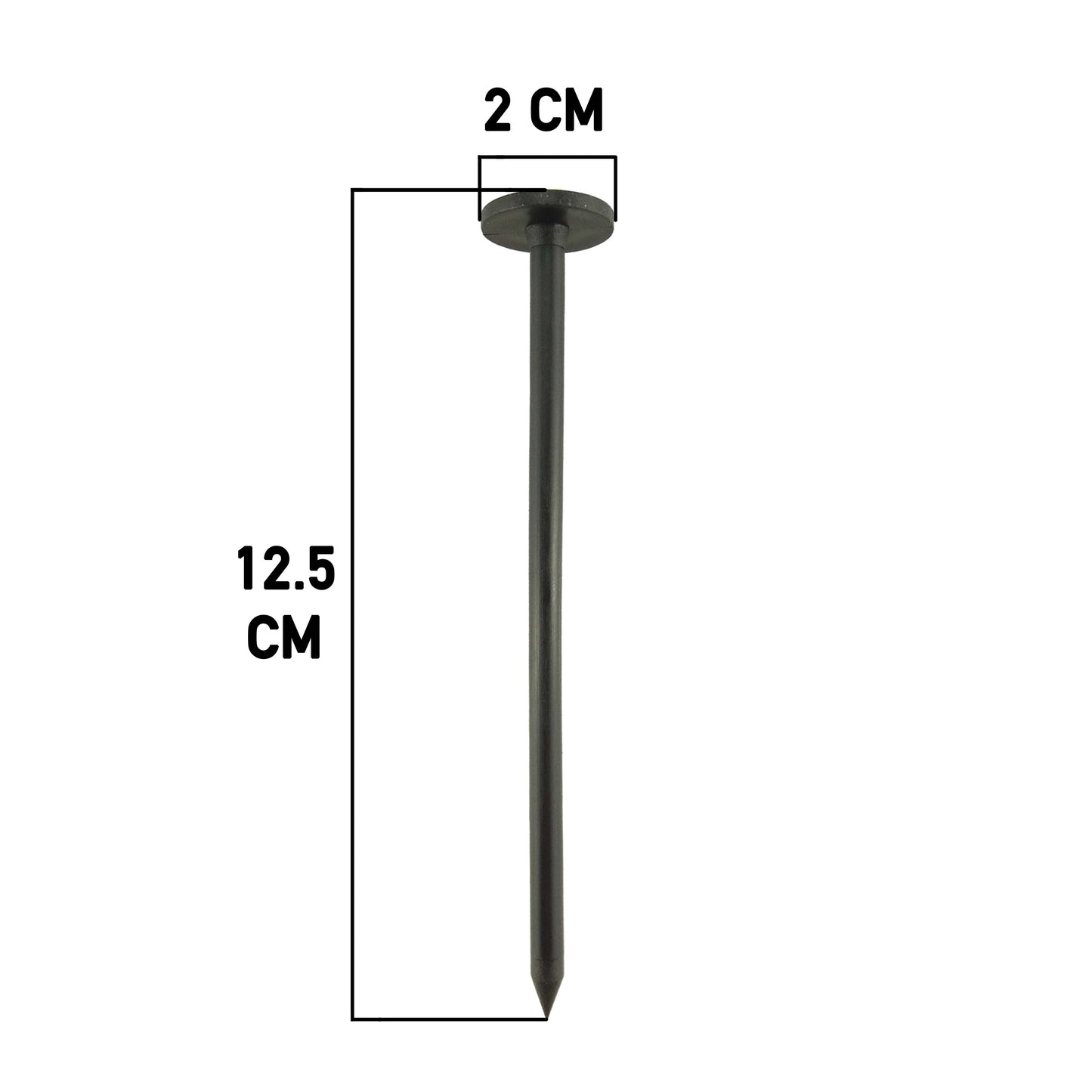 Weed Control Fabric Plastic Fixing Pegs Small 5"