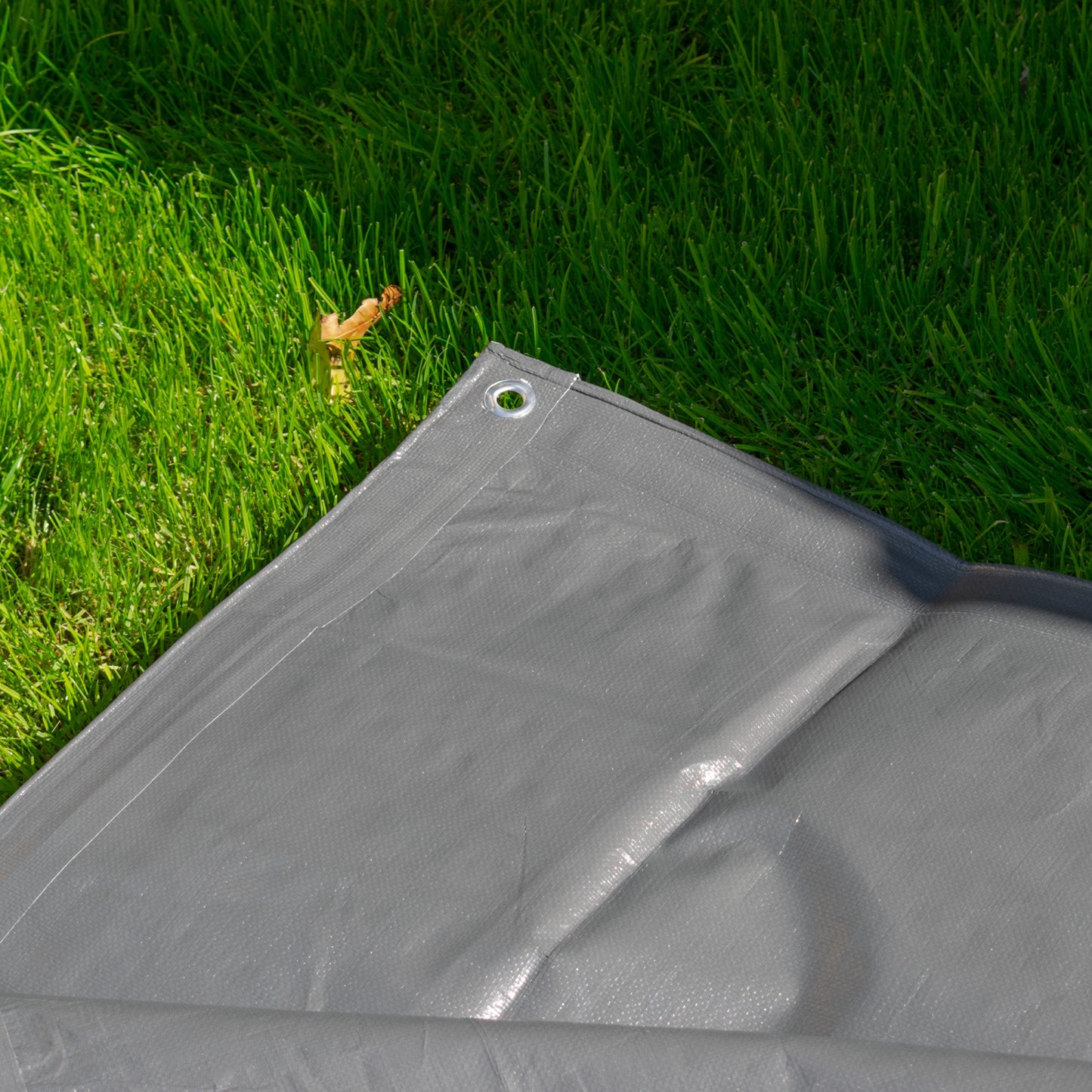 Grey L-Grade Tarpaulin 5m x 6m