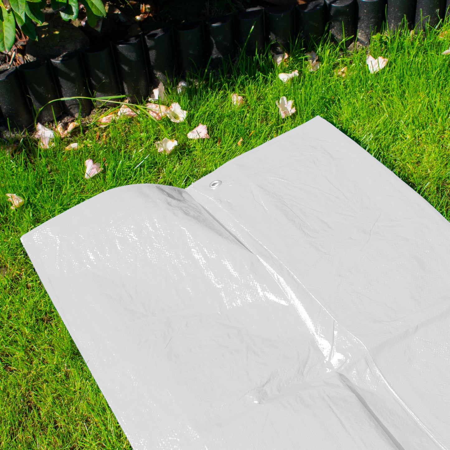 White M-Grade Tarpaulin 4m x 4m