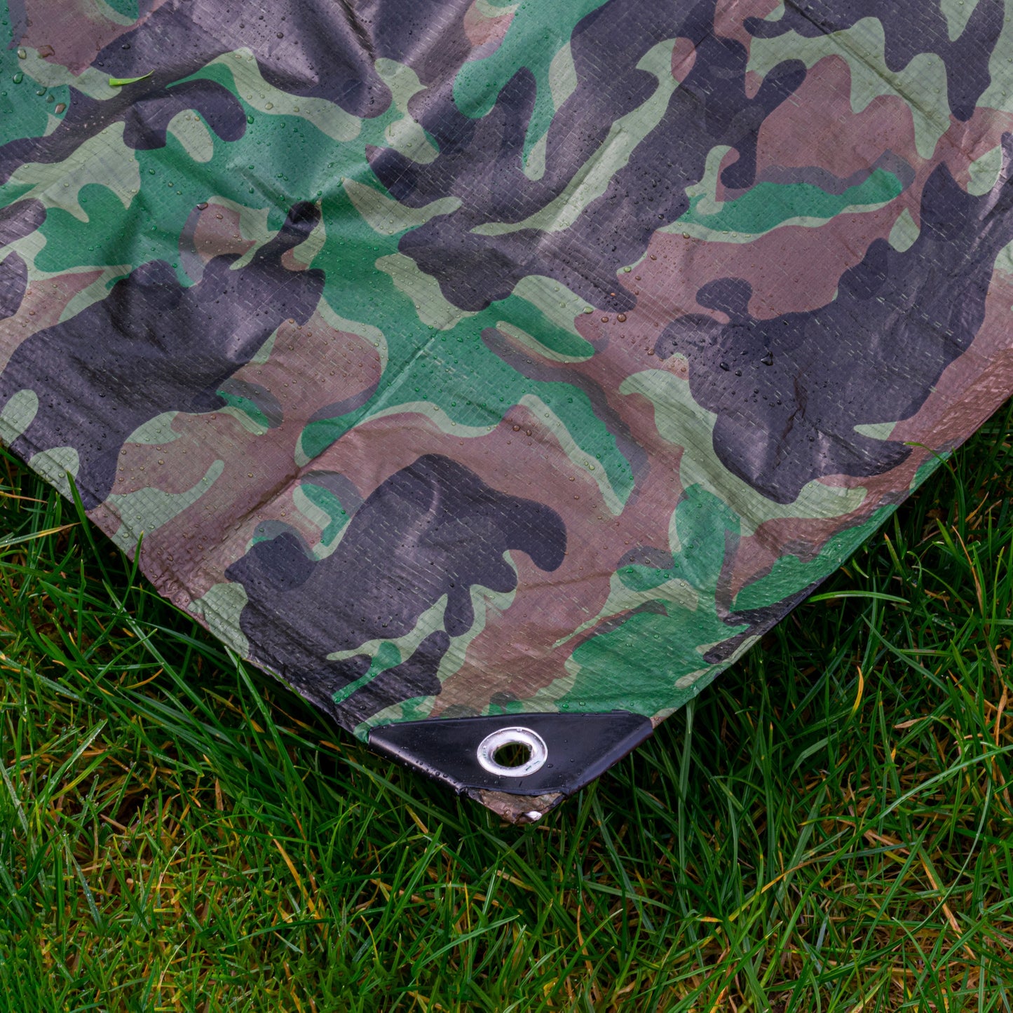 Camouflage M-Grade Tarpaulin 10m x 12m BRADAS