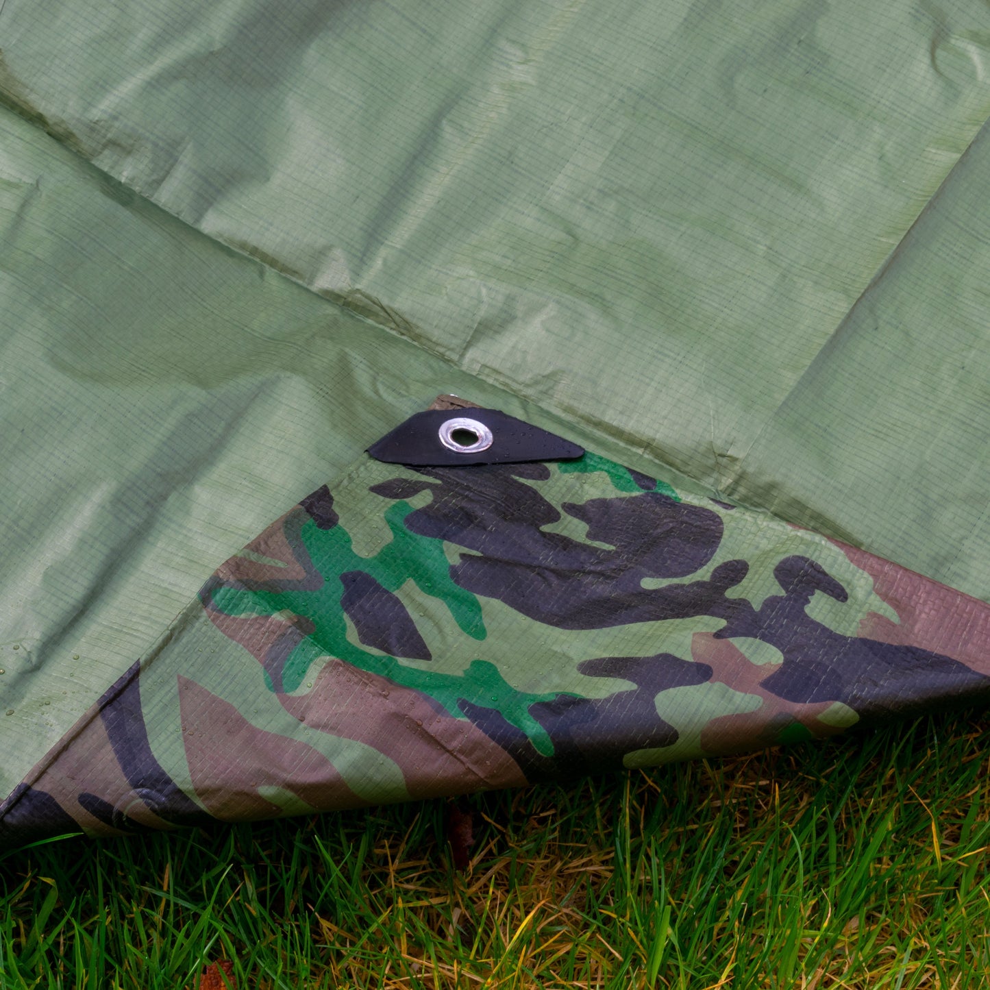 Camouflage M-Grade Tarpaulin 10m x 12m BRADAS