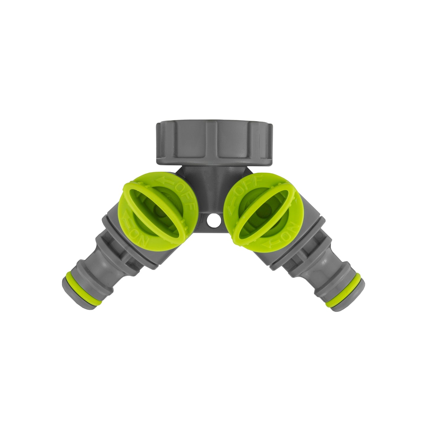 15mm Brass Wall Flange Kit with Grey Dial Tap + Splitter + Connectors