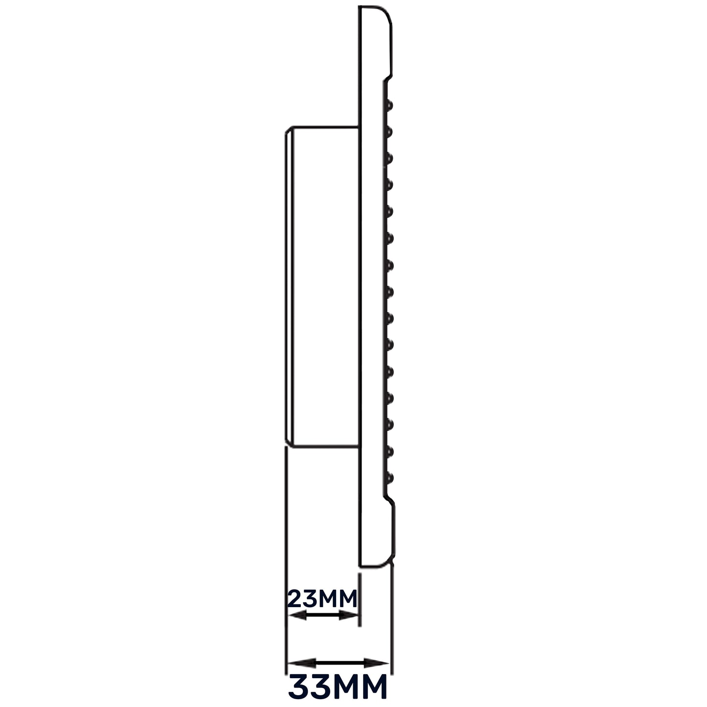 Louvre Vent White DL/100 RW LUX With Fly Mesh