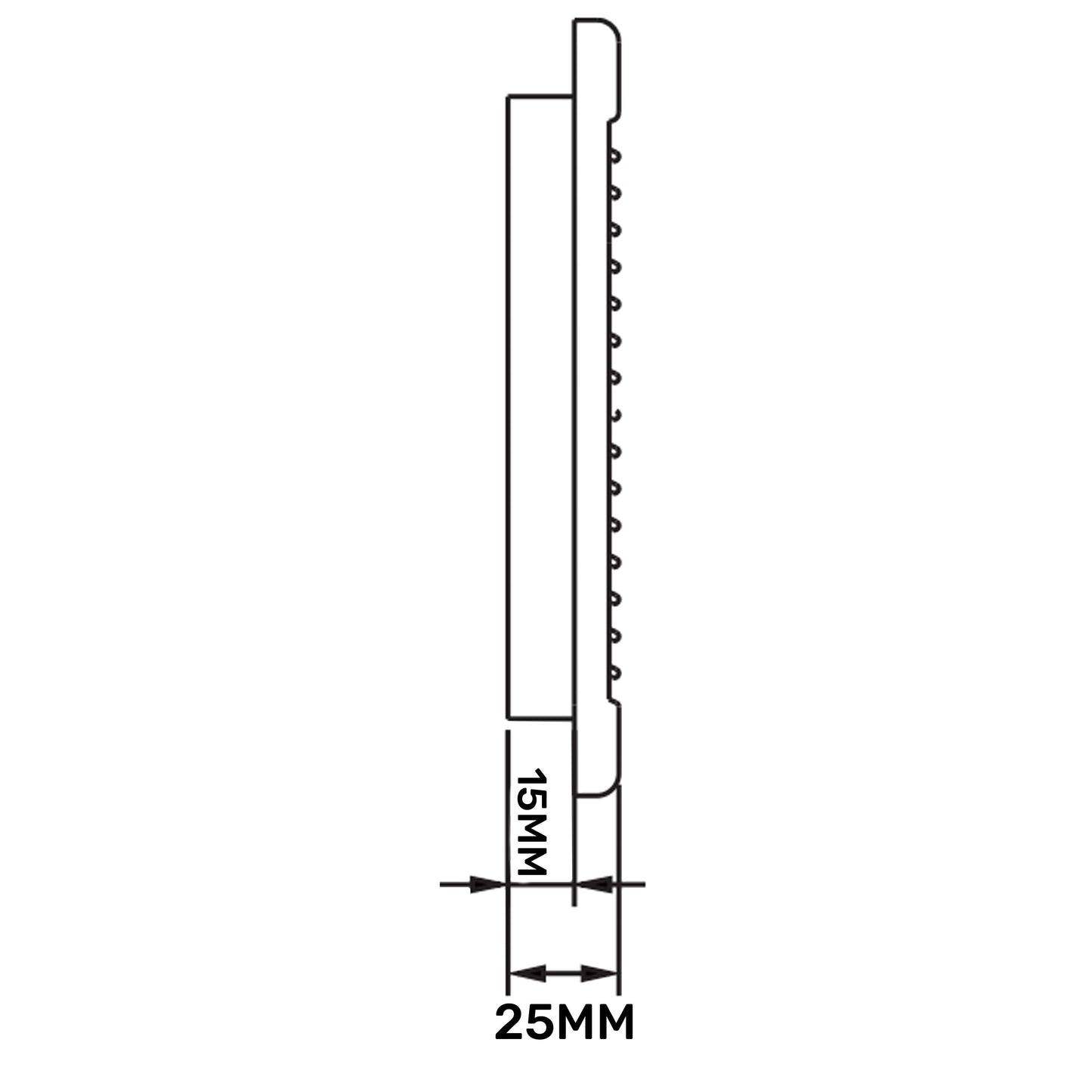 Louvre Vent White DL/135 RW LUX With Fly Mesh