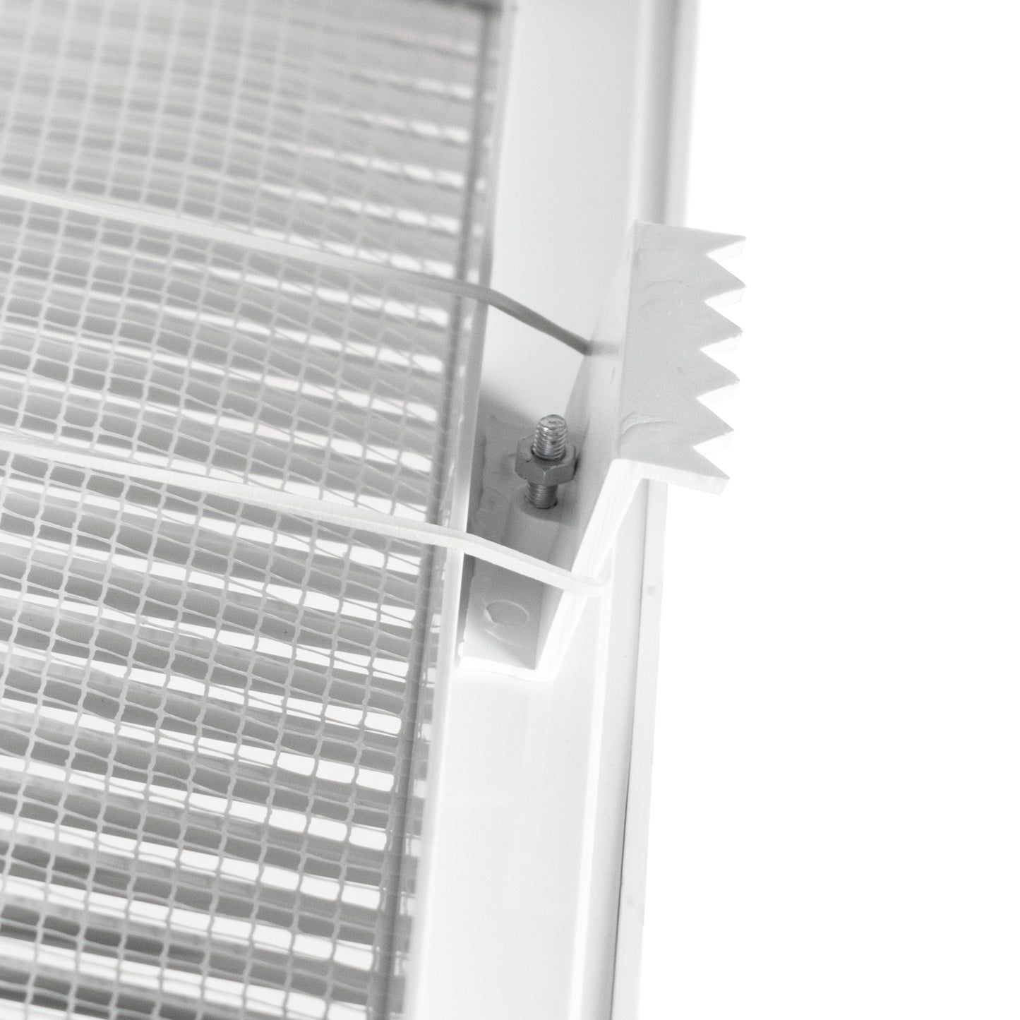 Louvre Vent White DL/135 RW LUX With Fly Mesh