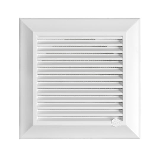 Louvre Vent White Duo Smart 165 fi 150mm With Fly Mesh