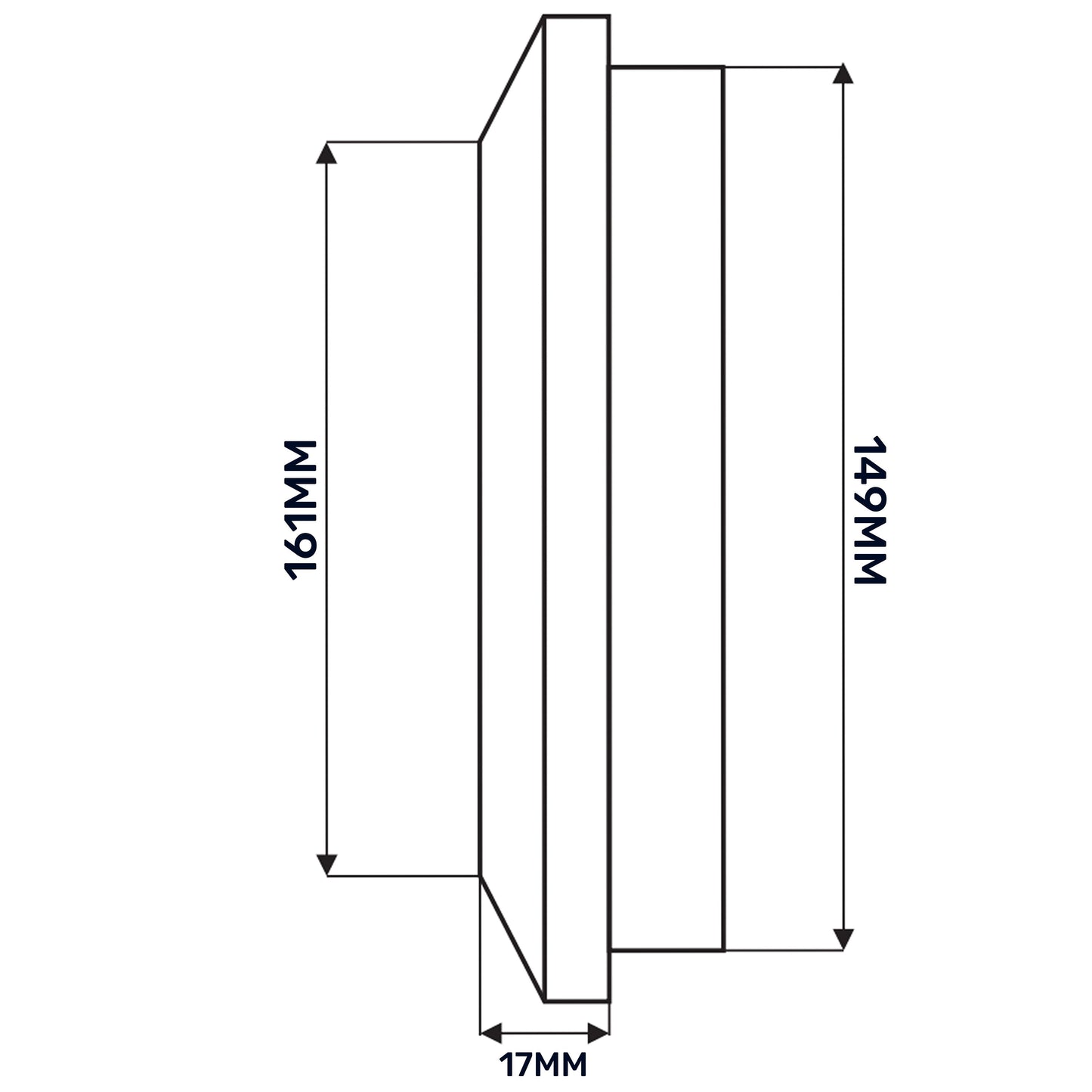 Louvre Vent White Duo Smart 165 fi 150mm With Fly Mesh