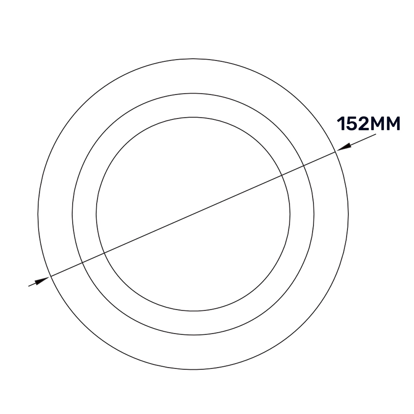 White ABS Extract Ceiling Valve 100mm