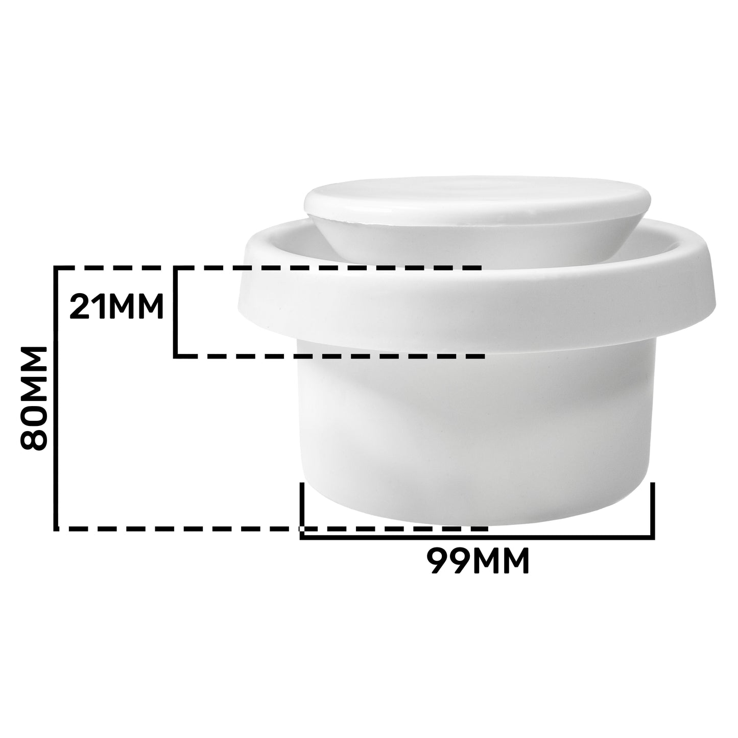 White ABS Extract Ceiling Valve 100mm