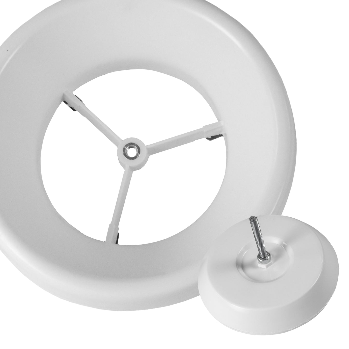 White ABS Extract Ceiling Valve 150mm