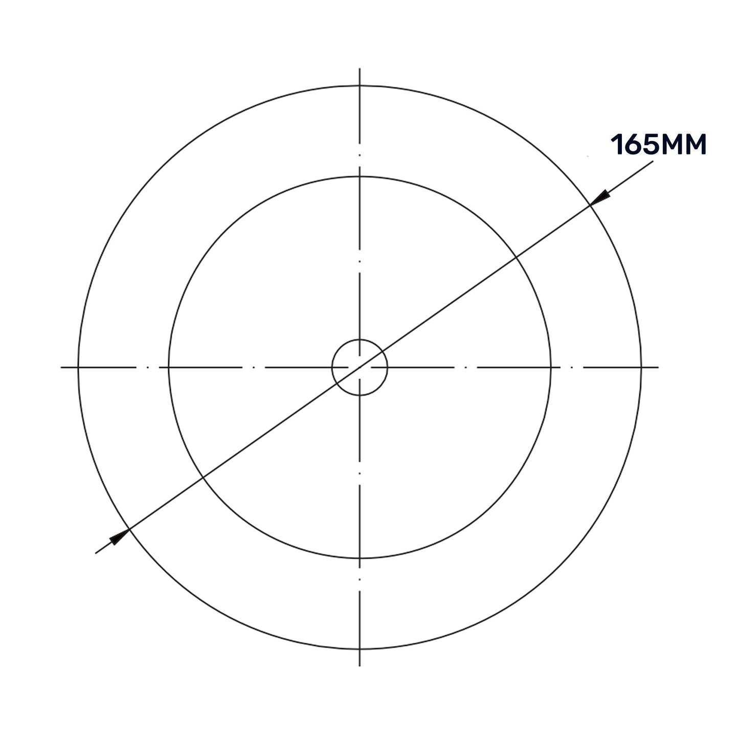 White Metal Extract Ceiling Valve 125mm - Anemostat SV