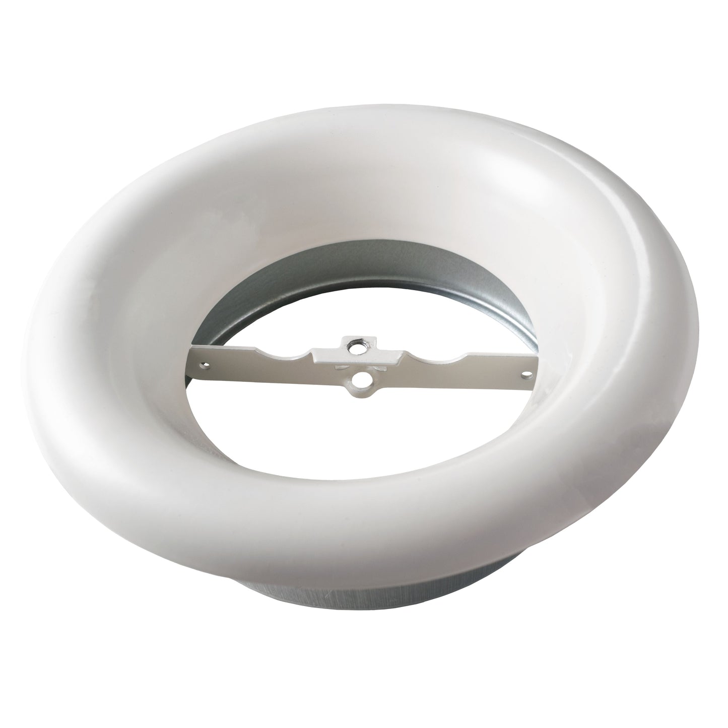 White Metal Extract Ceiling Valve 125mm - Anemostat EV
