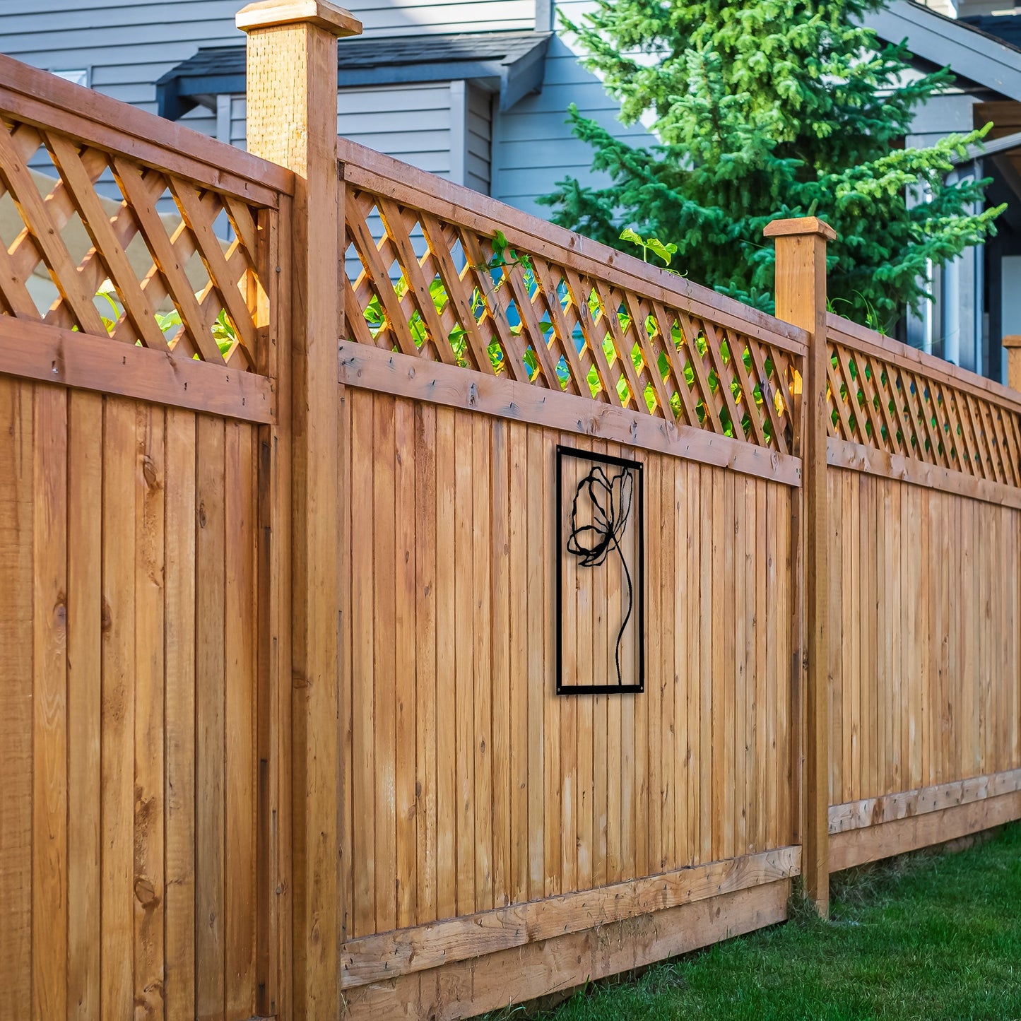 Poppy Flower, SunCatcher Acrylic Wall Art Design