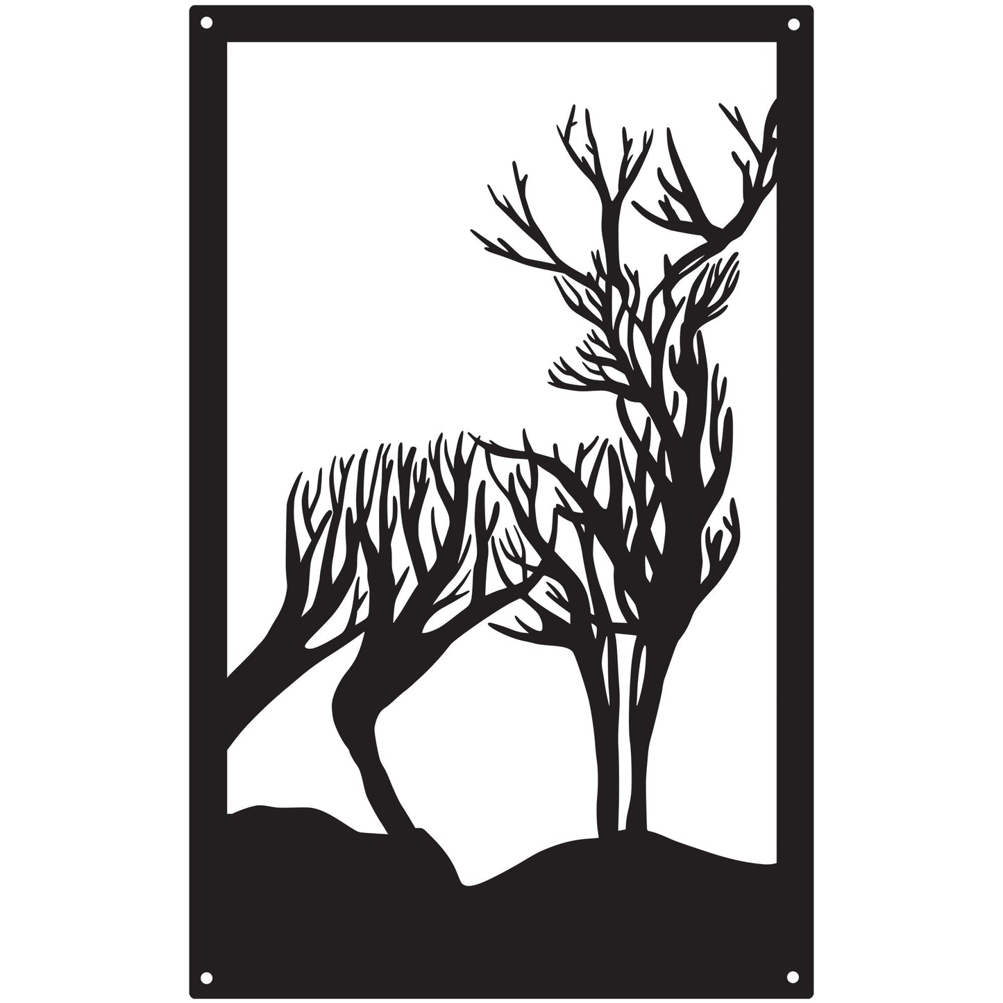 Turning Stag, SunCatcher Wall Art Highland Stag Design