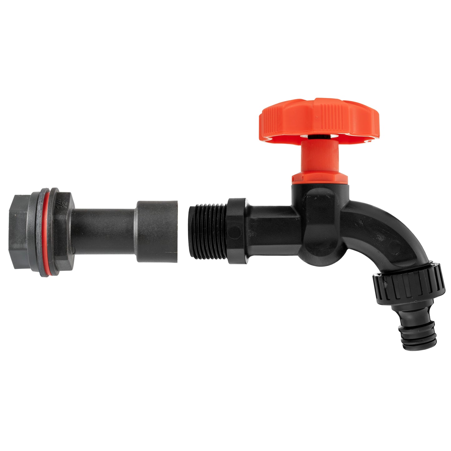 Water Butt Extension Kit 1/2" with Black Dial Tap