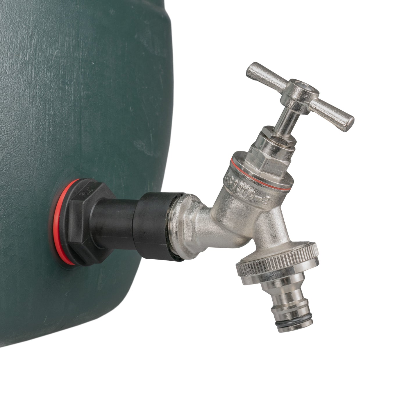 Water Butt Extension Kit 1/2" with Nickel Plated Quick Connect Tap and Drill Bit