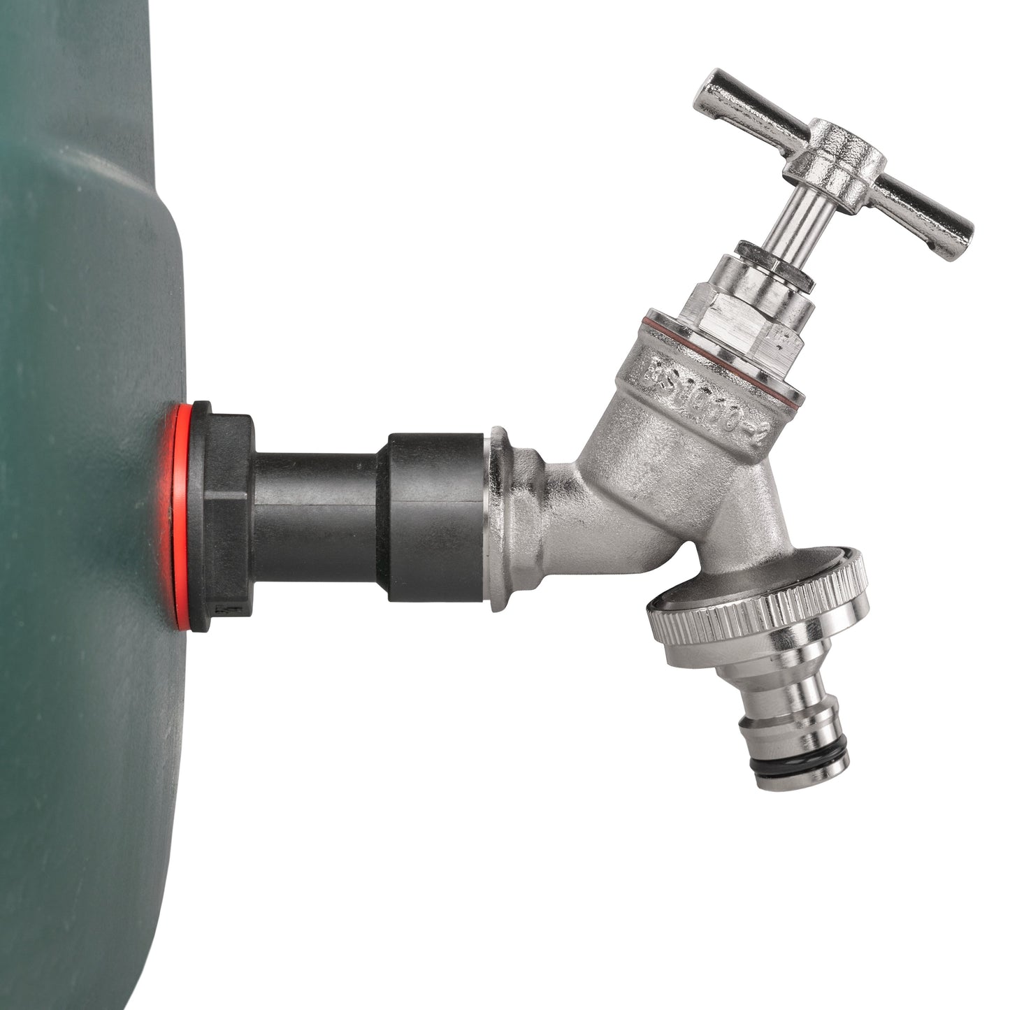 Water Butt Extension Kit 1/2" with Nickel Plated Quick Connect Tap and Drill Bit