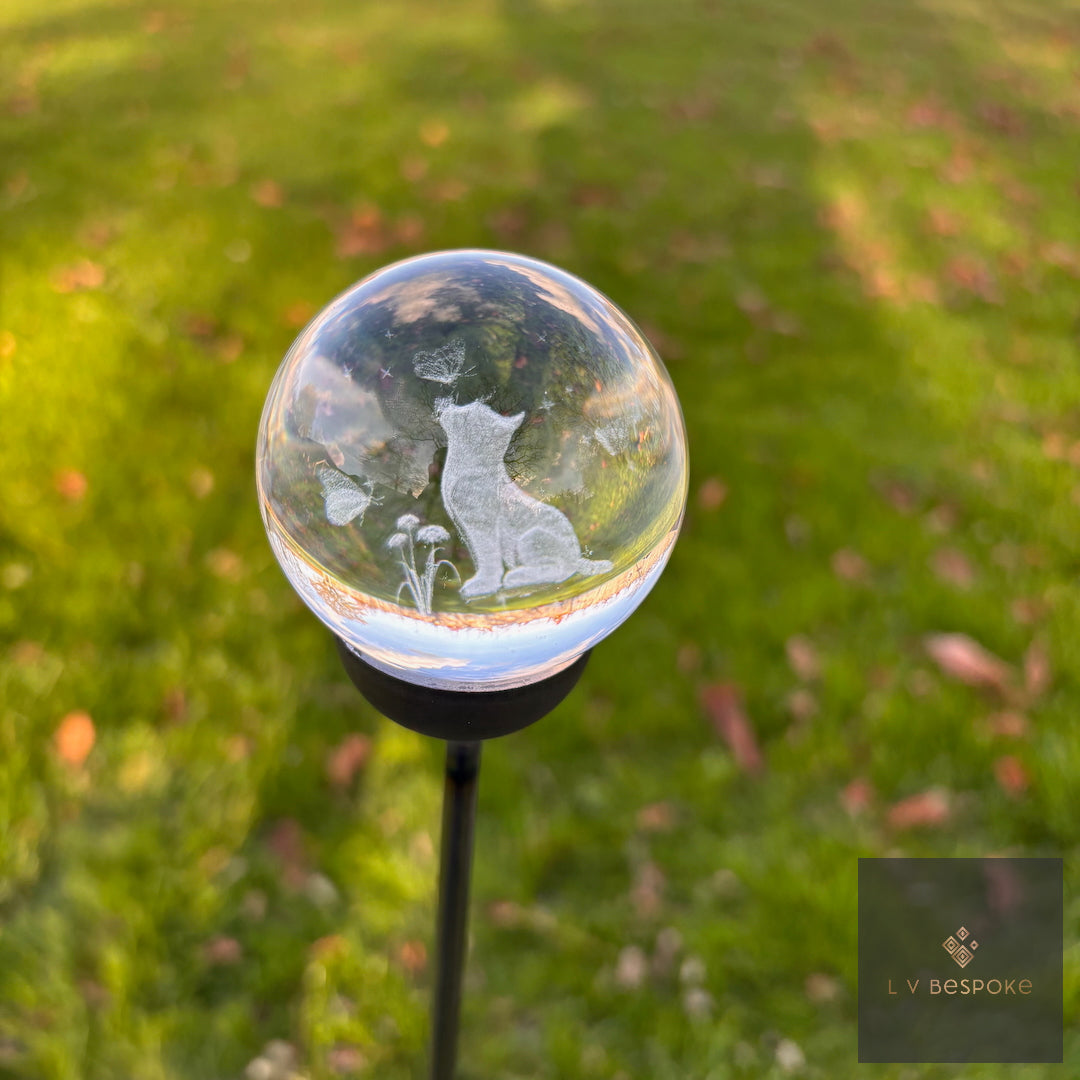 Stunning 3D Orb Decorative Garden Stake - Available in a number of designs.