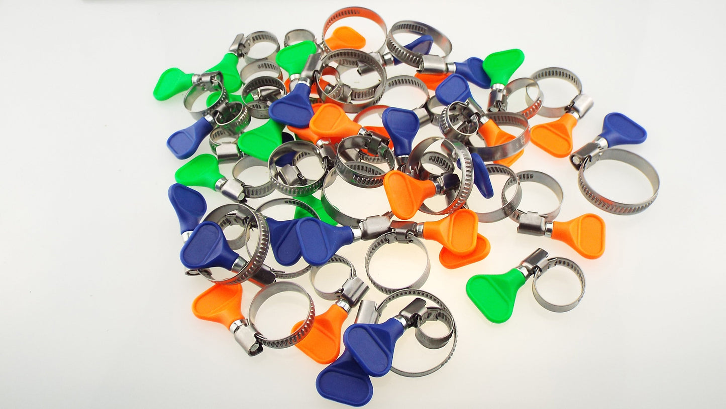 A2 Grip Hose Clip 20mm-35mm - Adjustable 304 Stainless Steel Duct Clamps Hose Pipe Clamps Air Ducting Clamp Worm Drive Hose Clamps