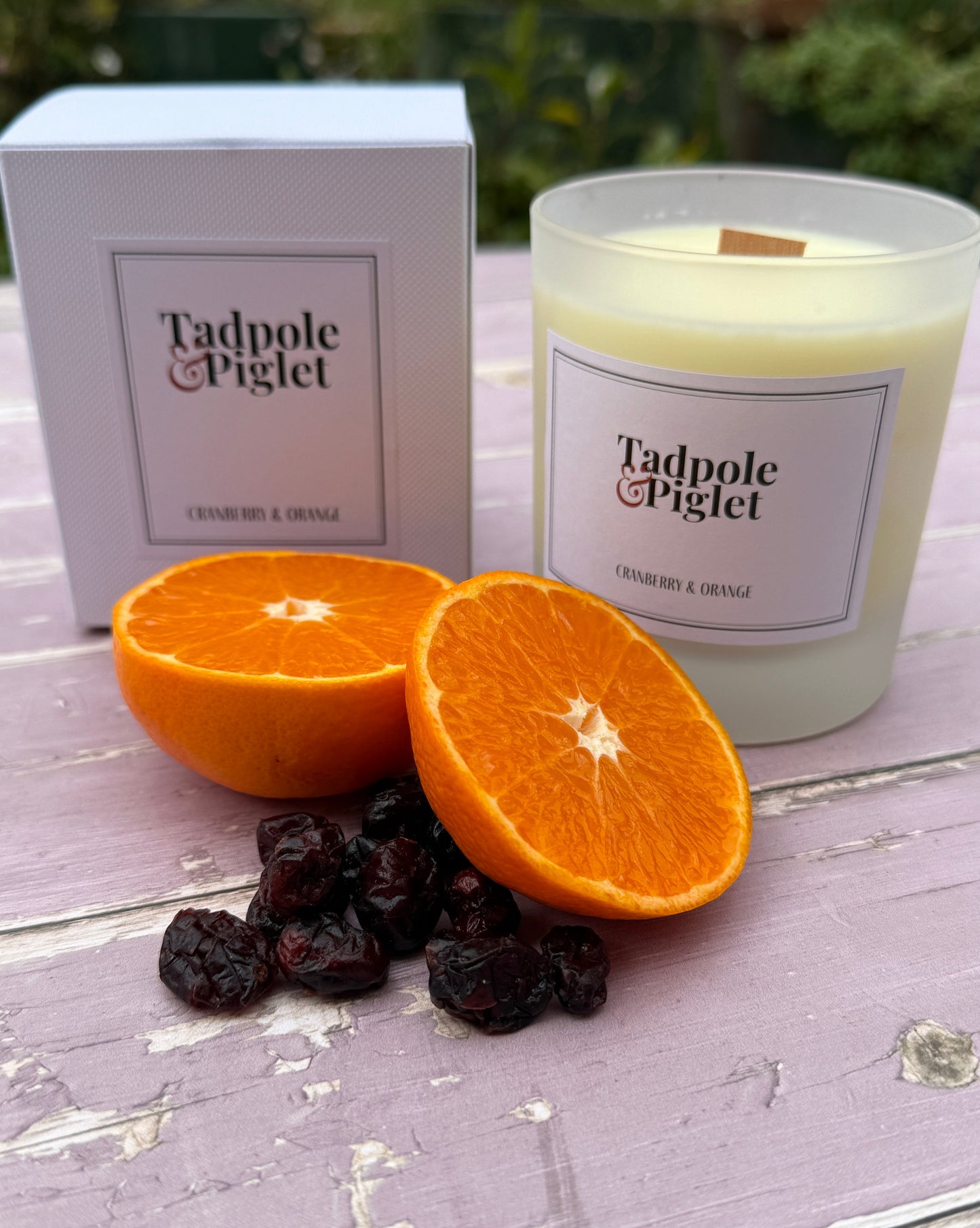 Cranberry & Orange Scented Candle