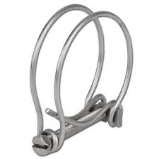 Double Wire Hose Clamp Galvanised 80mm-85mm