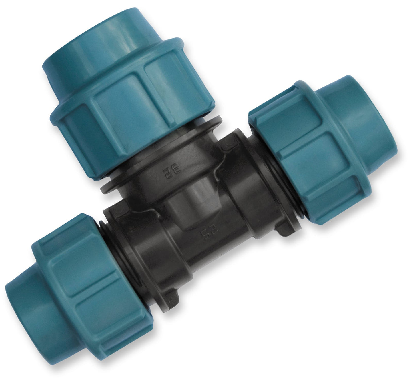 MDPE Tee Reducing 25mm - 32mm - 25mm