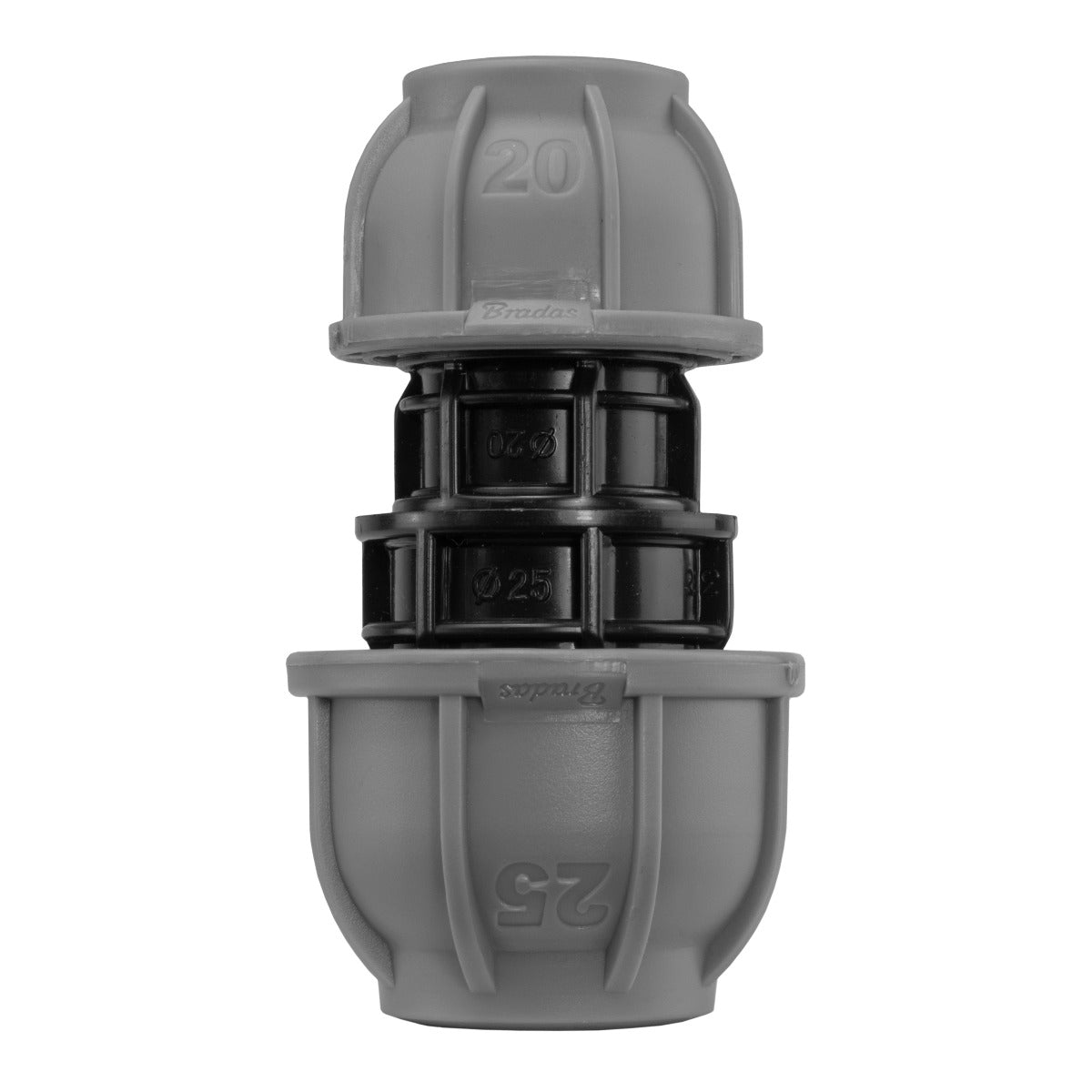 MDPE Straight Joiner Reducing 25mm - 20mm