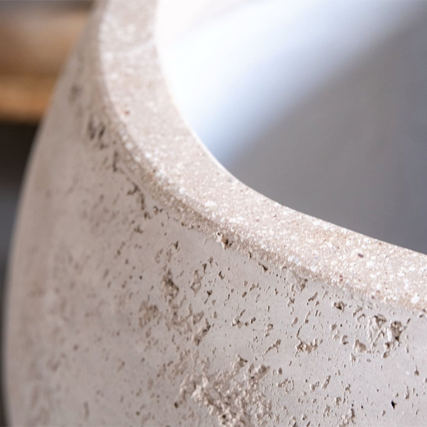 Orbello | Truffle – 70cm Extra Large Concrete Sphere Planter – 207L Round Plant Pot